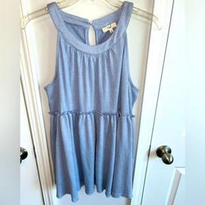 Easel‎ light blue, sleeveless halter dress - sz Medium